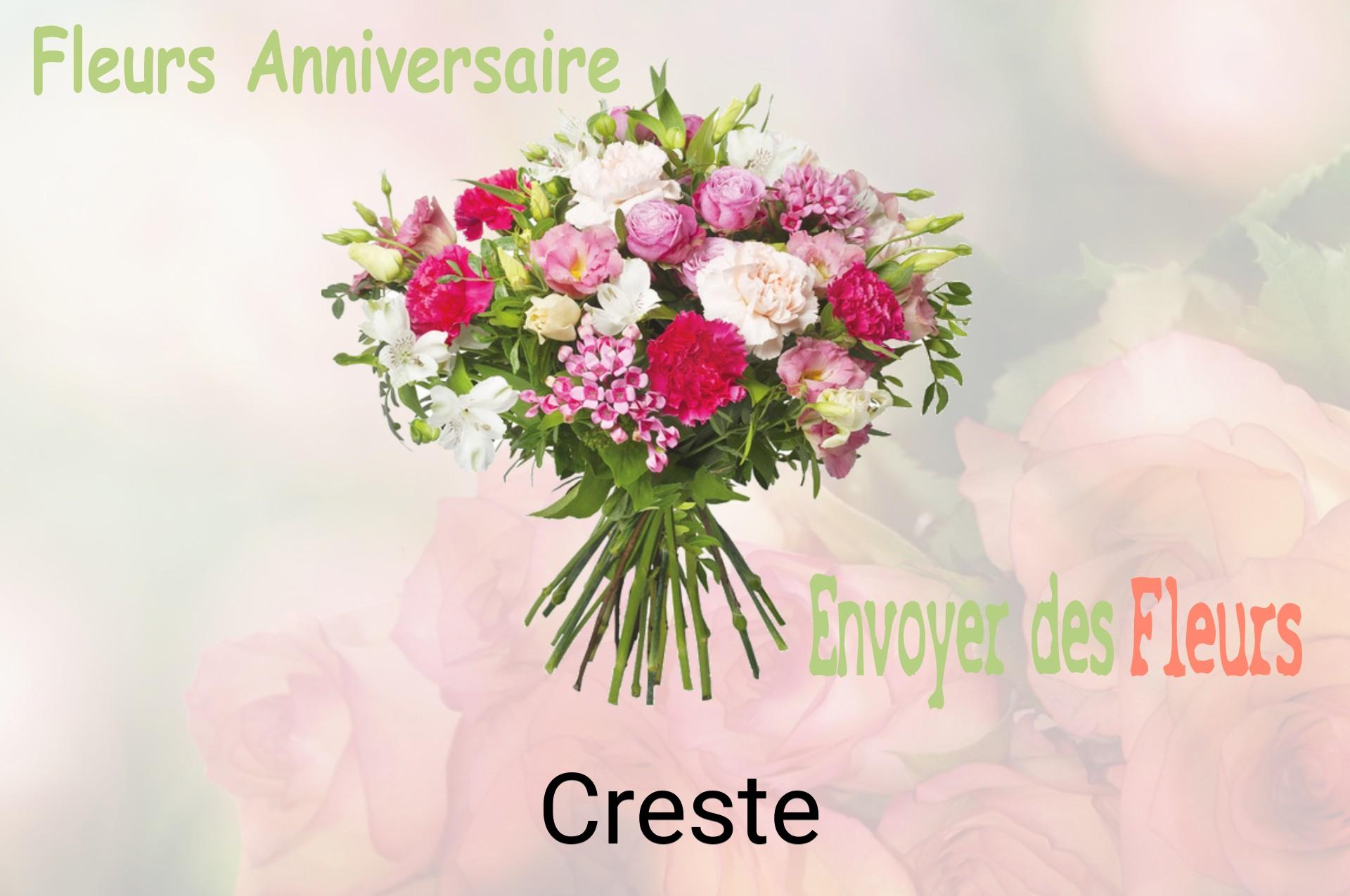 Bouquet de fleurs d’anniversaire livré à Creste